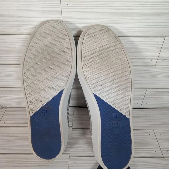 Rothys women's gray anchor textile flats slip ons minimalist size 9 - Picture 6 of 6